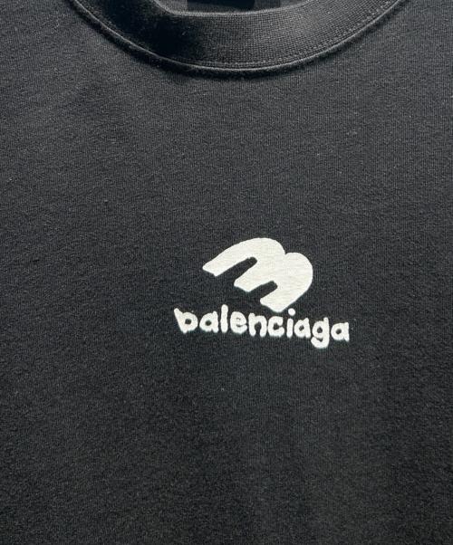 BALENCIAGA（バレンシアガ）BALENCIAGA (バレンシアガ) ロゴTシャツ ブラック サイズ:Mの古着・服飾アイテム
