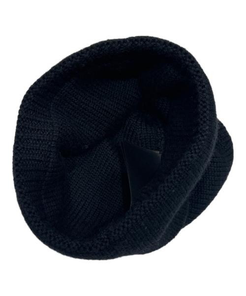 FENDI（フェンディ）FENDI (フェンディ) Logo beanie/ ロゴニット帽 ブラック サイズ:Freeの古着・服飾アイテム