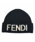 FENDI（フェンディ）の古着「Logo beanie/ ロゴニット帽」｜ブラック