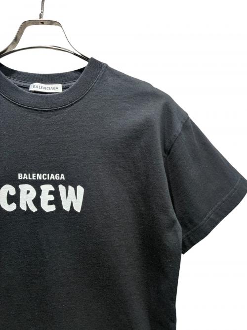 BALENCIAGA（バレンシアガ）BALENCIAGA (バレンシアガ) ロゴTシャツ/612965 TIV24 ブラック サイズ:Sの古着・服飾アイテム