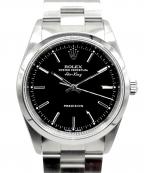 ROLEXロレックス）の古着「Air-King エアキング 34㎜ Ref:14000 黒文字盤」｜黒文字盤