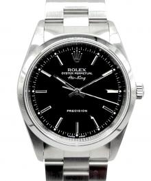 ROLEX（ロレックス）の古着「Air-King エアキング 34㎜ Ref:14000 黒文字盤」｜黒文字盤