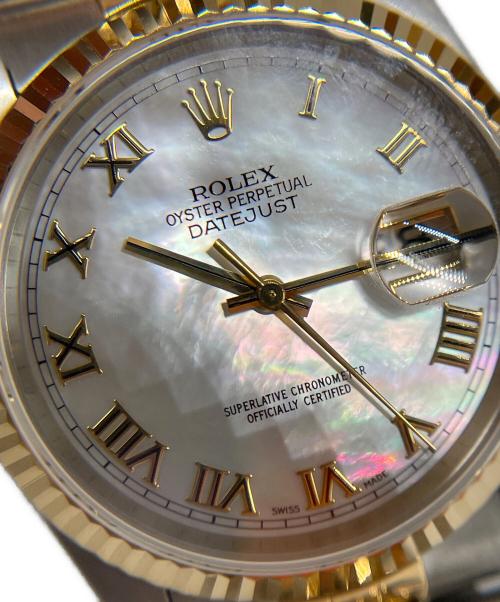 ROLEX（ロレックス）ROLEX (ロレックス) デイトジャスト シェル文字盤 Ref.16233NR シェル文字盤の古着・服飾アイテム