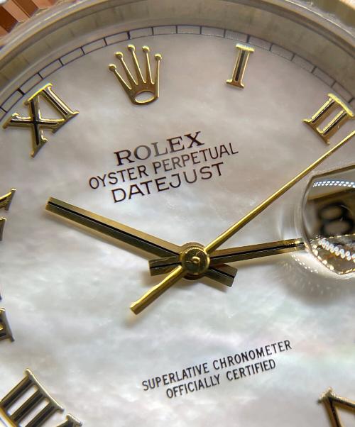 ROLEX（ロレックス）ROLEX (ロレックス) デイトジャスト シェル文字盤 Ref.16233NR シェル文字盤の古着・服飾アイテム