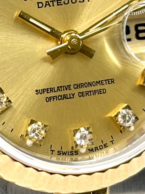 ROLEX（ロレックス）ROLEX (ロレックス) Datejust 26 デイトジャスト 26 10PダイヤRef:69173G シャンパン文字盤 シャンパン文字盤 サイズ:26㎜/の古着・服飾アイテム