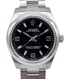 ROLEX（ロレックス）の古着「Oyster Perpetual オイスター パーペチュアル Ref.177200 31mm 黒文字盤」｜黒文字盤