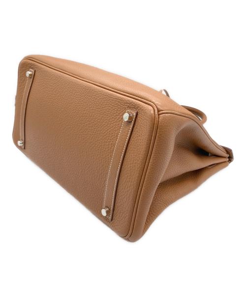 HERMES（エルメス）HERMES (エルメス) バーキン 35/シルバー金具/トリヨンクレマンス/ゴールド/□I刻印:2005年 ゴールド サイズ:35の古着・服飾アイテム
