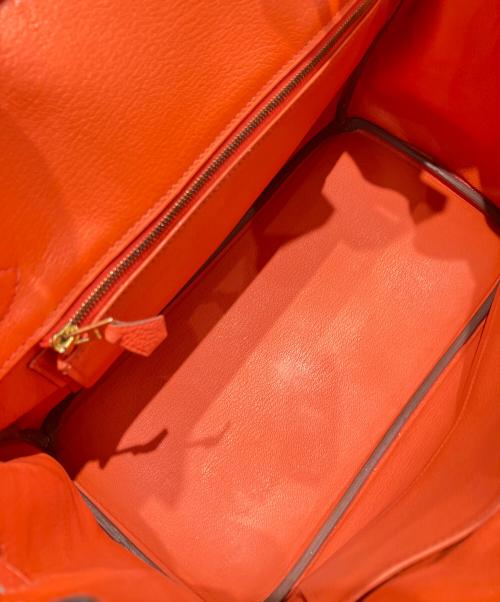 HERMES（エルメス）HERMES (エルメス) バーキン30/ゴールド金具/X刻印:2016年製 オレンジ系 サイズ:30の古着・服飾アイテム