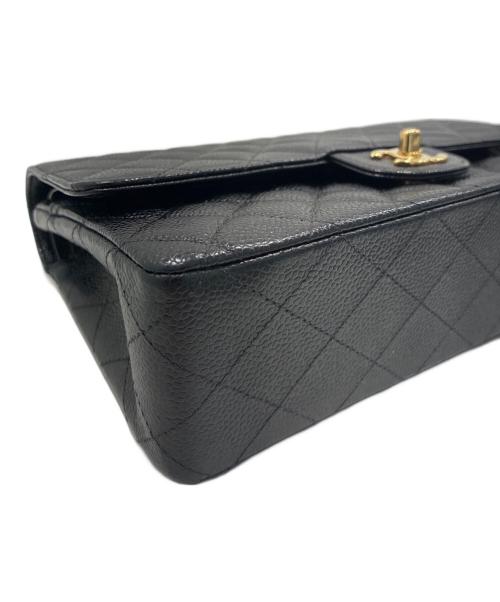 CHANEL（シャネル）CHANEL (シャネル) マトラッセ25　Wフラップチェーンショルダーバッグ ブラック サイズ:25の古着・服飾アイテム