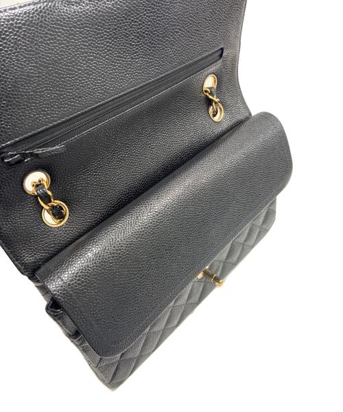 CHANEL（シャネル）CHANEL (シャネル) マトラッセ25　Wフラップチェーンショルダーバッグ ブラック サイズ:25の古着・服飾アイテム