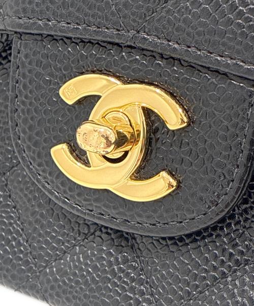 CHANEL（シャネル）CHANEL (シャネル) マトラッセ25　Wフラップチェーンショルダーバッグ ブラック サイズ:25の古着・服飾アイテム