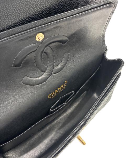 CHANEL（シャネル）CHANEL (シャネル) マトラッセ25　Wフラップチェーンショルダーバッグ ブラック サイズ:25の古着・服飾アイテム