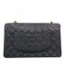 CHANEL (シャネル) マトラッセ25　Wフラップチェーンショルダーバッグ ブラック サイズ:25：1100000円