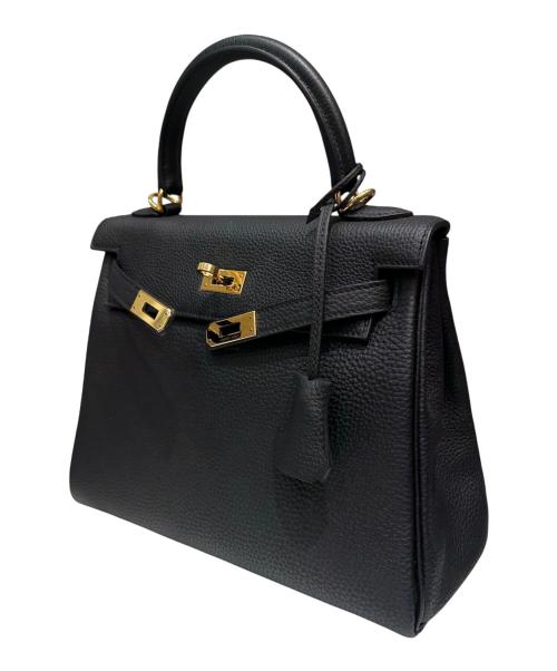 HERMES（エルメス）HERMES (エルメス) ケリー25 内縫い/ゴールド金具/トゴ/ノワール/W刻印/2024年 ブラック サイズ:25の古着・服飾アイテム