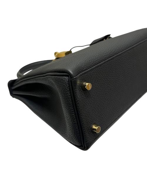 HERMES（エルメス）HERMES (エルメス) ケリー25 内縫い/ゴールド金具/トゴ/ノワール/W刻印/2024年 ブラック サイズ:25の古着・服飾アイテム