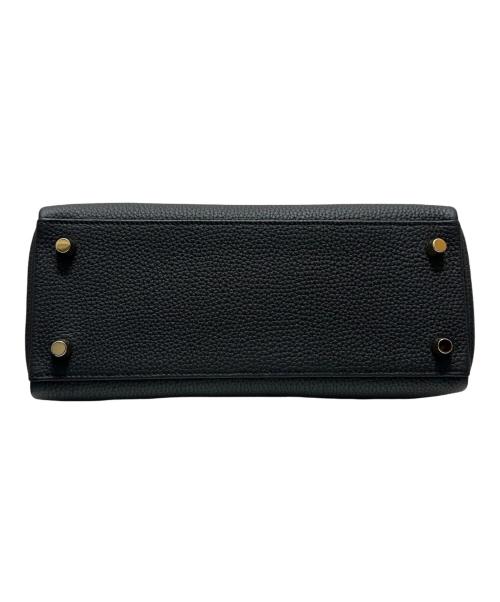 HERMES（エルメス）HERMES (エルメス) ケリー25 内縫い/ゴールド金具/トゴ/ブラック/W刻印 ブラック サイズ:25の古着・服飾アイテム