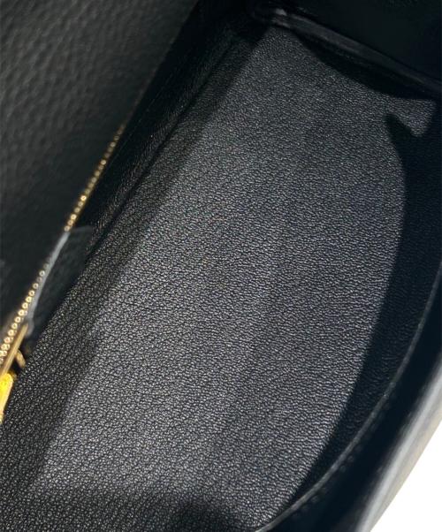 HERMES（エルメス）HERMES (エルメス) ケリー25 内縫い/ゴールド金具/トゴ/ブラック/W刻印 ブラック サイズ:25の古着・服飾アイテム