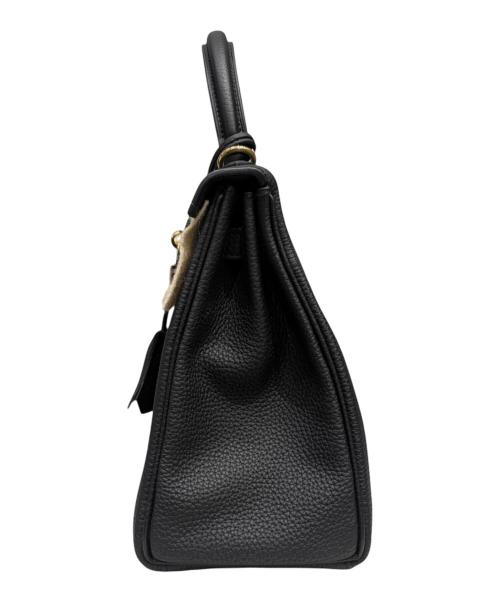 HERMES（エルメス）HERMES (エルメス) ケリー25 内縫い/ゴールド金具/トゴ/ノワール/W刻印/2024年 ブラック サイズ:25の古着・服飾アイテム