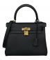 HERMES（エルメス）の古着「ケリー25 内縫い/ゴールド金具/トゴ/ノワール/W刻印/2024年」｜ブラック
