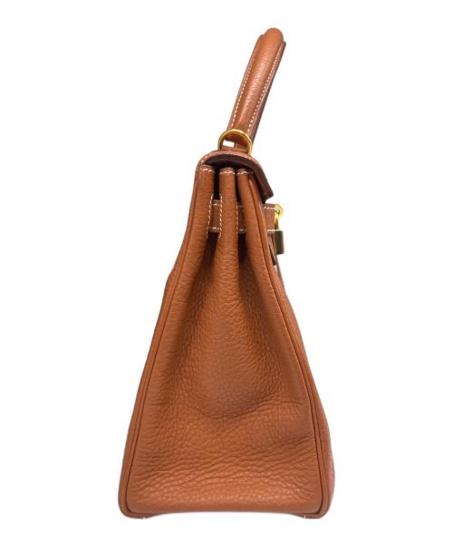 HERMES（エルメス）HERMES (エルメス) ケリー28 内縫い/ゴールド金具/コニャック/□G刻印:2003年製 コニャック サイズ:28の古着・服飾アイテム