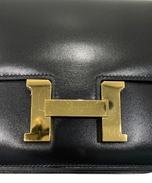 HERMES（エルメス）HERMES (エルメス) コンスタンスⅢ ミニ/ゴールド金具/ボックスカーフ/D刻印:2019年製 ブラック サイズ:ミニの古着・服飾アイテム