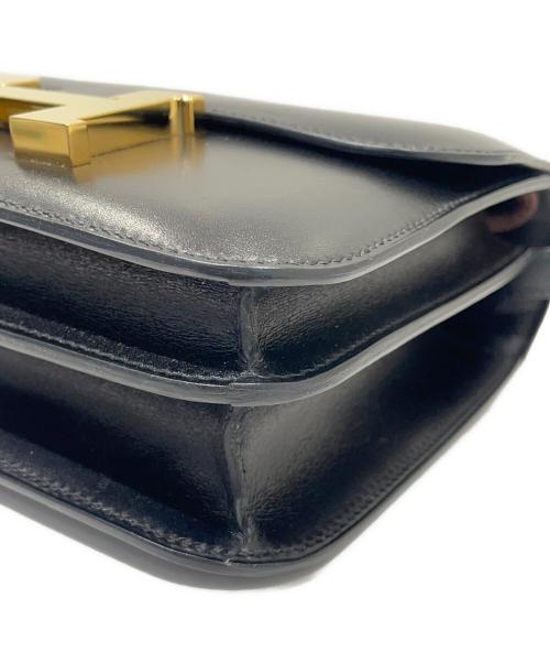 HERMES（エルメス）HERMES (エルメス) コンスタンスⅢ ミニ/ゴールド金具/ボックスカーフ/D刻印:2019年製 ブラック サイズ:ミニの古着・服飾アイテム