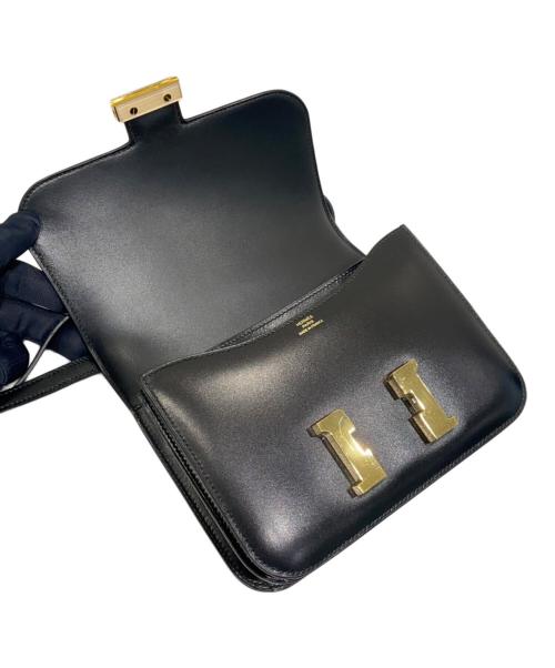 HERMES（エルメス）HERMES (エルメス) コンスタンスⅢ ミニ/ゴールド金具/ボックスカーフ/D刻印:2019年製 ブラック サイズ:ミニの古着・服飾アイテム