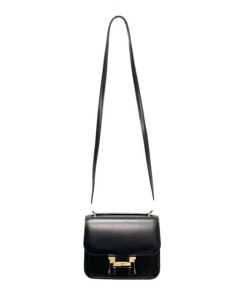 HERMES（エルメス）HERMES (エルメス) コンスタンスⅢ ミニ/ゴールド金具/ボックスカーフ/D刻印:2019年製 ブラック サイズ:ミニの古着・服飾アイテム