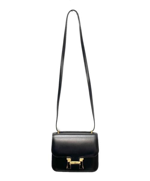 HERMES（エルメス）HERMES (エルメス) コンスタンスⅢ ミニ/ゴールド金具/ボックスカーフ/D刻印:2019年製 ブラック サイズ:ミニの古着・服飾アイテム