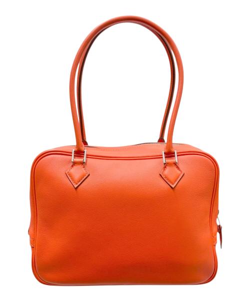 HERMES（エルメス）HERMES (エルメス) Mini Plume 20 ミニプリュム 20/ヴォースイフト/カプシーヌ/▢R刻印：2014年製造/シルバー金具 カプシーヌ サイズ:miniの古着・服飾アイテム