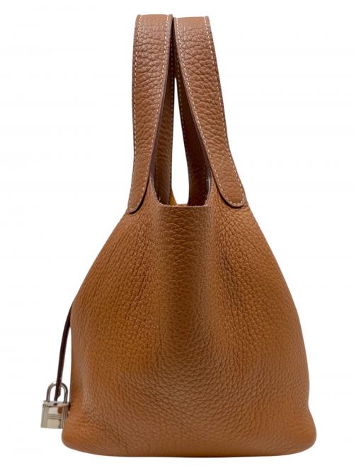 HERMES（エルメス）HERMES (エルメス) Picotin Lock（18）PM ピコタンロック（18）PM/トリヨンクレマンス/ゴールド/U刻印：2022年製造/シルバー金具 ゴールドの古着・服飾アイテム