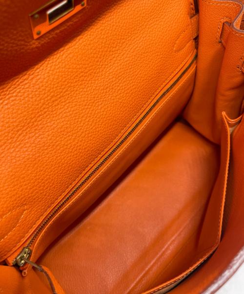 HERMES（エルメス）HERMES (エルメス) ケリー28 内縫い/ゴールド金具/トゴ/オレンジ/□E刻印:2022年 オレンジ サイズ:28の古着・服飾アイテム