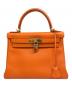 HERMES (エルメス) ケリー28 内縫い/ゴールド金具/トゴ/オレンジ/□E刻印:2022年 オレンジ サイズ:28：1500000円