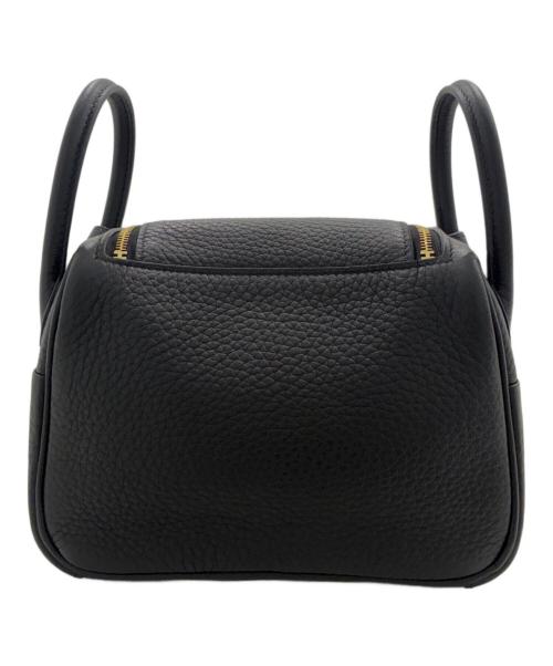 HERMES（エルメス）HERMES (エルメス) リンディミニ/ゴールド金具/W刻印:2024年 ブラック サイズ:ミニの古着・服飾アイテム