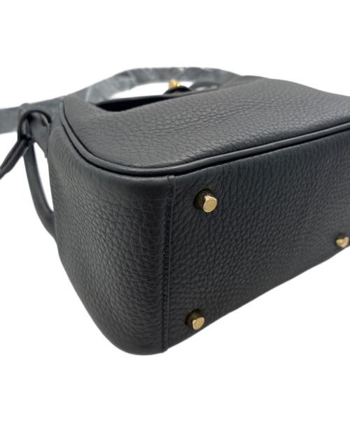 HERMES（エルメス）HERMES (エルメス) リンディミニ/ゴールド金具/W刻印:2024年 ブラック サイズ:ミニの古着・服飾アイテム