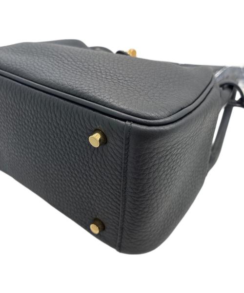 HERMES（エルメス）HERMES (エルメス) リンディミニ/ゴールド金具/W刻印:2024年 ブラック サイズ:ミニの古着・服飾アイテム