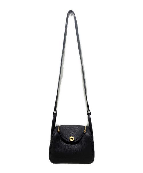 HERMES（エルメス）HERMES (エルメス) リンディミニ/ゴールド金具/W刻印:2024年 ブラック サイズ:ミニの古着・服飾アイテム