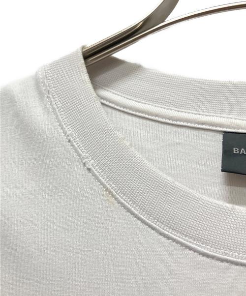 BALENCIAGA（バレンシアガ）BALENCIAGA (バレンシアガ) ダメージ加工ロゴTシャツ　22AW ホワイト サイズ:XLの古着・服飾アイテム