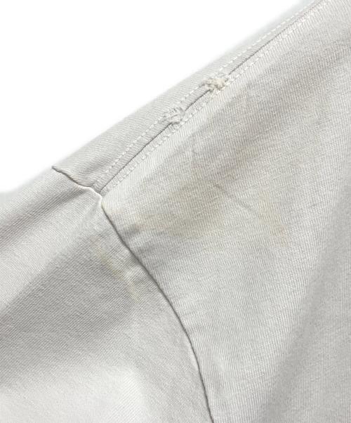 BALENCIAGA（バレンシアガ）BALENCIAGA (バレンシアガ) ダメージ加工ロゴTシャツ　22AW ホワイト サイズ:XLの古着・服飾アイテム