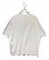 BALENCIAGA (バレンシアガ) ダメージ加工ロゴTシャツ　22AW ホワイト サイズ:XL：43000円