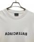中古・古着 BALENCIAGA (バレンシアガ) ダメージ加工ロゴTシャツ　22AW ホワイト サイズ:XL：43000円