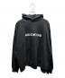 BALENCIAGA（バレンシアガ）の古着「リバースロゴパーカー/2022年」｜ブラック