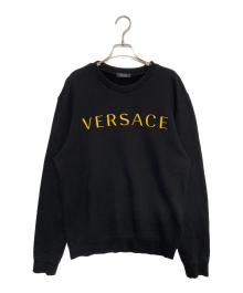 VERSACE（ヴェルサーチェ）の古着「ロゴスウェット」｜ブラック