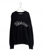 VERSACEヴェルサーチェ）の古着「シグネチャーロゴニット」｜ブラック