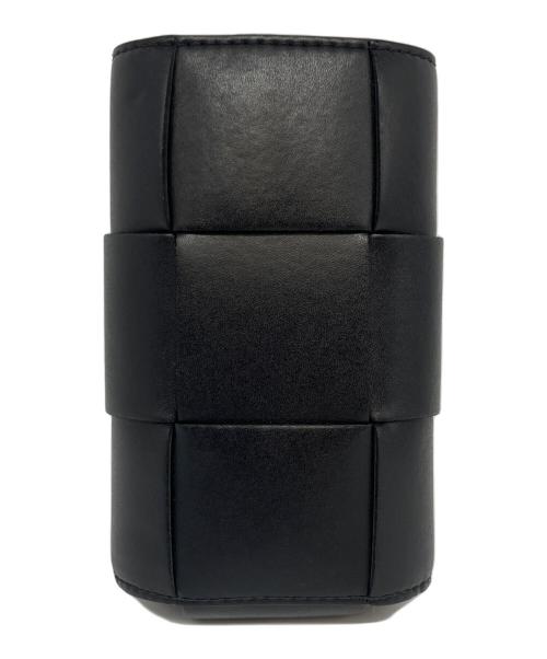 BOTTEGA VENETA（ボッテガベネタ）BOTTEGA VENETA (ボッテガベネタ) レザーフォンポーチ ブラックの古着・服飾アイテム