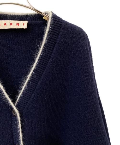 MARNI（マルニ）MARNI (マルニ) ステッチカーディガン ネイビー サイズ:42の古着・服飾アイテム