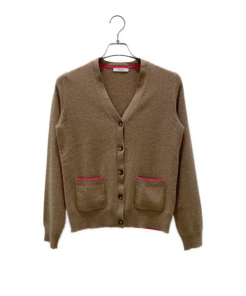CELINE（セリーヌ）CELINE (セリーヌ) フロントポケットカシミヤカーディガン ベージュ サイズ:Sの古着・服飾アイテム