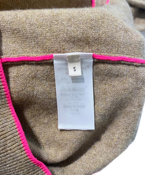 CELINE（セリーヌ）CELINE (セリーヌ) フロントポケットカシミヤカーディガン ベージュ サイズ:Sの古着・服飾アイテム