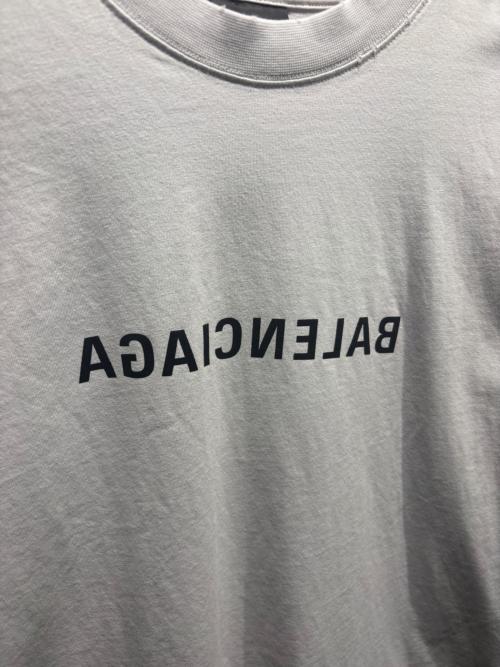 BALENCIAGA（バレンシアガ）BALENCIAGA (バレンシアガ) ダメージ加工Tシャツ ホワイト サイズ:Lの古着・服飾アイテム