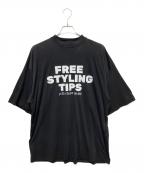 BALENCIAGAバレンシアガ）の古着「23SS Free Styling Tips Tee」｜ブラック